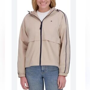 Tommy Hilfiger Women's Tan Utility Windbreaker Jacket